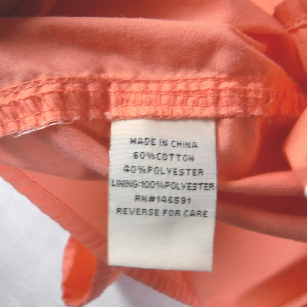 Lady Drake Boyfriend Cut Fishing Shirt Coral Orange Womens Medium Long Sleeve - Picture 7 of 10